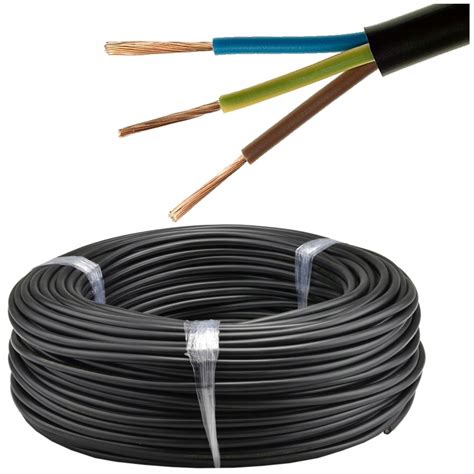 PRZEWÓD KABEL PRĄDOWY LINKA OMY 3x1 5 CZARNY 10m OMY CZARNY 3x1 5mm