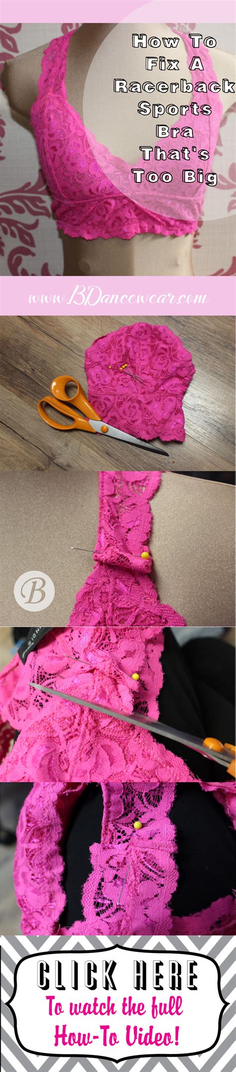 Diy How To Fix A Racerback Sports Bra Thats Too Big Racerback Sports Bra Sports Bra Bra Pattern