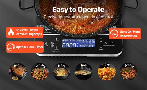 VEVOR Portable Induction Cooktop 1800W Countertop Burner 9 Temp Levels Hot Plate VEVOR CA