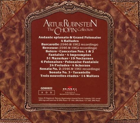 The Chopin Collection Von Artur Rubinstein Auf Audio Cd Jetzt Bei