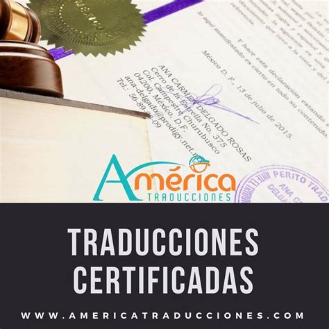 Traducción Certificada América Traducciones