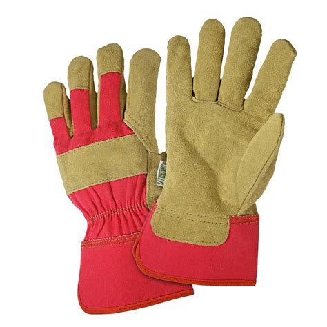 Dw23000wl Womens Leather Palm Rub Safety Cuff Glove Large