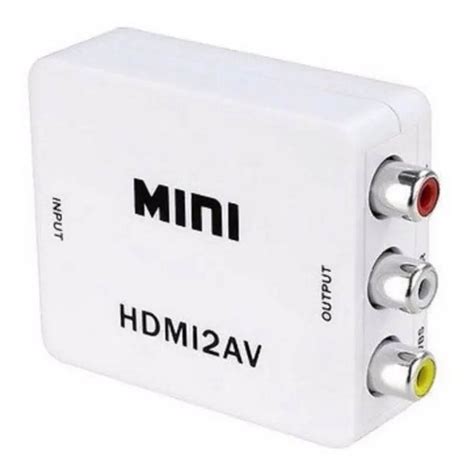 Mini Adaptador Conversor De Hdmi Para Video Composto Rca Av Shopee