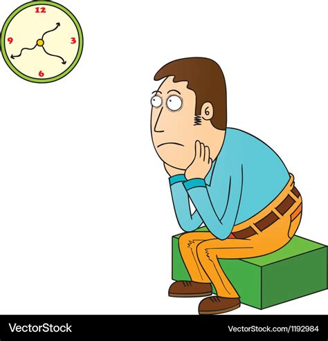 Waiting Royalty Free Vector Image Vectorstock