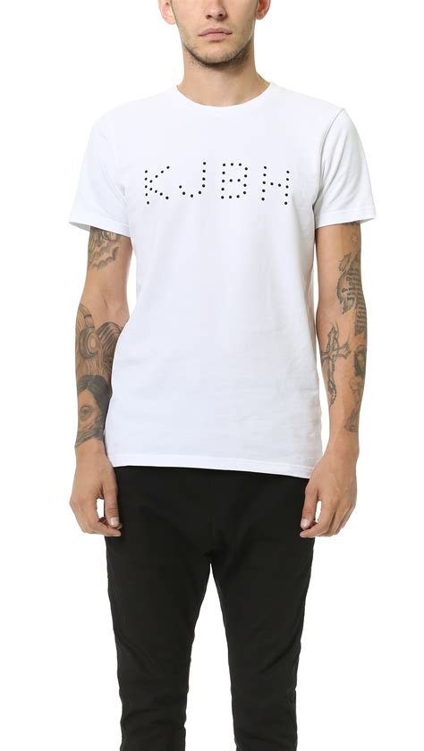 Lyst Han Kjobenhavn Kjbh Dotted Tee In White For Men