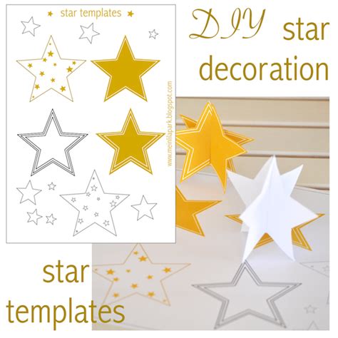 Free printable star templates + 16 last-minute DIY christmas ...