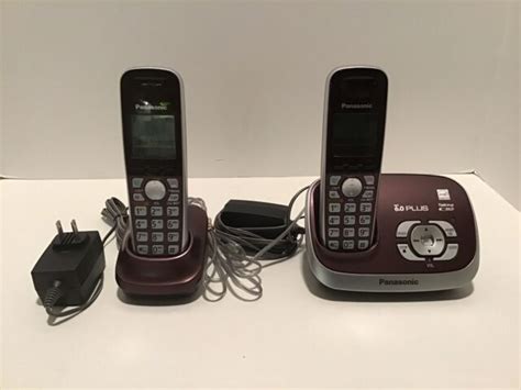 Panasonic Dect 6.0 Plus KX-TG6521 Two Handset Cordless Phones Set | eBay