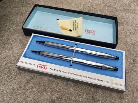 Cross Chrome Century Mechanical Pen and Pencil Set 3501 | Etsy | Pen ...