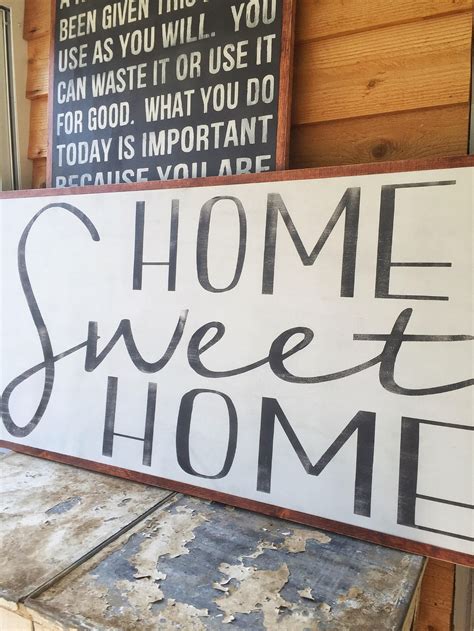 Home Sweet Home Home Wood Sign Large Wood Sign Extra Large Etsy