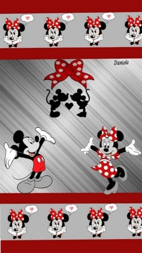 Pin de 𝕯𝖆𝖓𝖎𝖊𝖑𝖆 en Mickey und Minni Mouse Temas para celular rosa