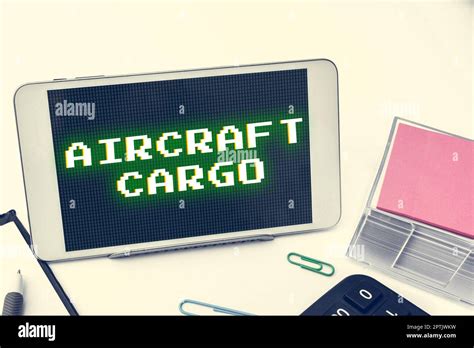 Sign Displaying Aircraft Cargo Business Approach Freight Carrier