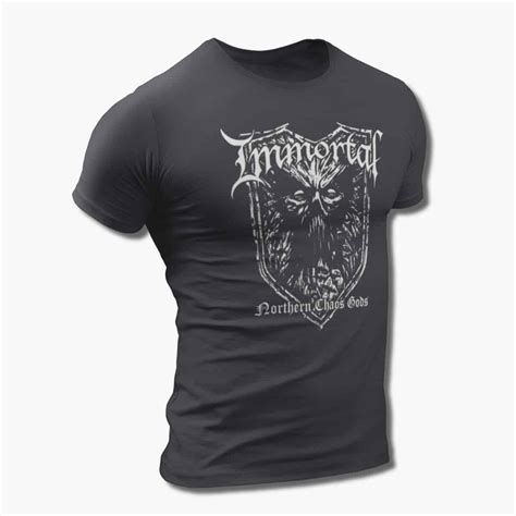 Immortal T-Shirt, Immortal Northern Chaos Gods Tee, Black Metal Merch ...