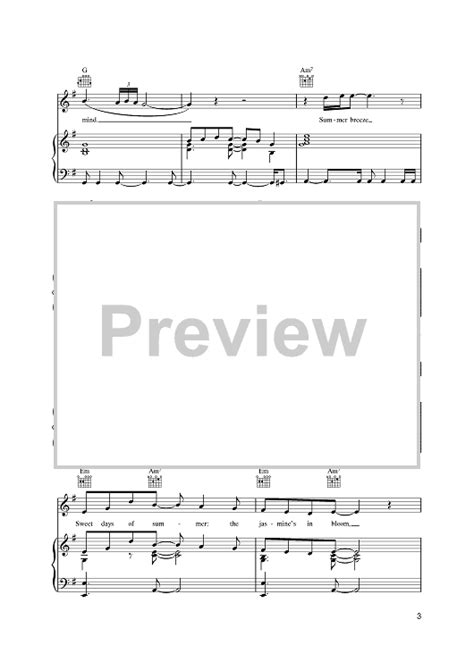 Summer Breeze Sheet Music By The Isley Brothers For Piano Vocal Chords Sheet Music Now