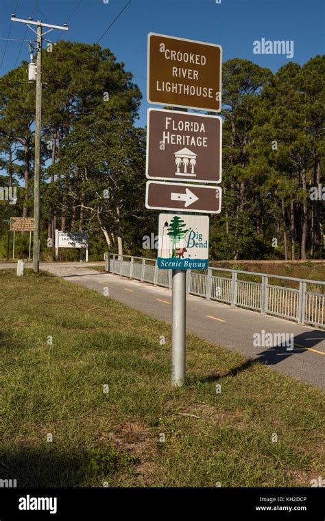 Crooked River Lighthouse in Carrabelle, Florida Stock Photo - Alamy