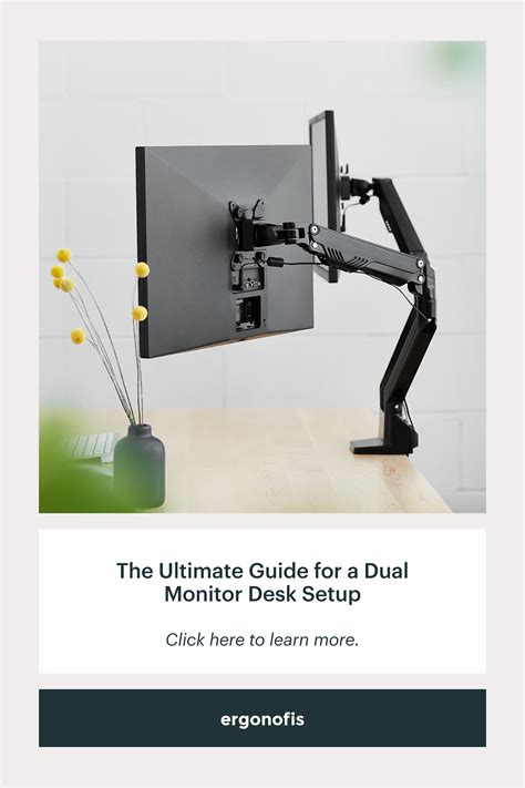 Dual monitor desk setup working from home – Artofit