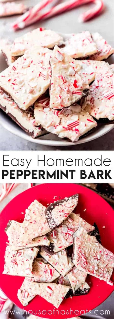 Easy 4 Ingredient Peppermint Bark Recipe House Of Nash Eats