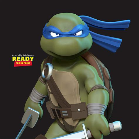 Leonardo Teenage Mutant Ninja Turtles 3d Model By Sinh Nguyen