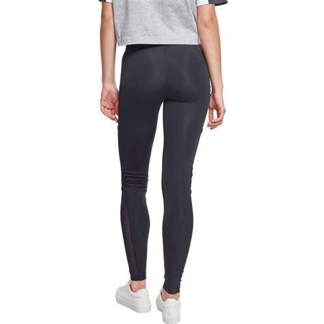 Urban Classics Damen Tech Mesh Streifen Sport Leggings Yoga Pants