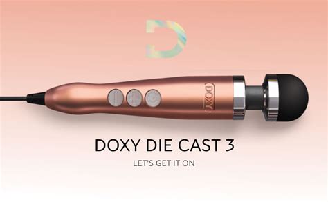 Doxy Die Cast No 3 Adult Toys Sensual Massager Rose Gold