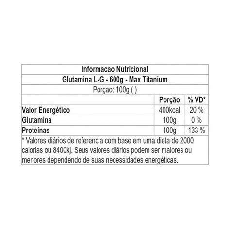 L G Glutamina G Max Titanium Taurene Suplementos