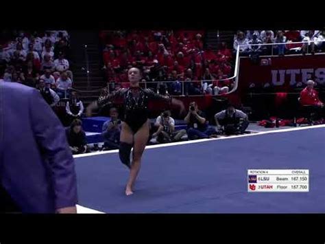 Maile Okeefe Floor Utah Vs Lsu Youtube