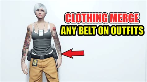 How To Merge Any Belt On Outfits In Gta Online After Patch No