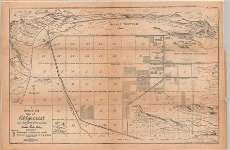 A General Site Of Ridgecrest And Adjacent Communities In Indian Wells