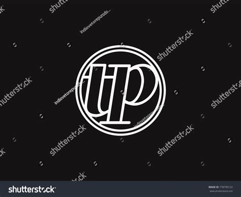 Initial Letter Tp Lowercase Outline Inside The Royalty Free Stock