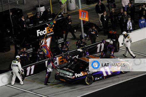 February Daytona Beach Florida Usa Denny Hamlin Pit