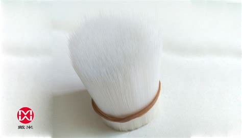 White Pbt Pet Tapered Nylon Bristles For Arstist Brush Cosmetic Brush