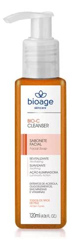 Bio C Cleanser Sabonete Facial Vitamina C Bioage Ml Parcelamento