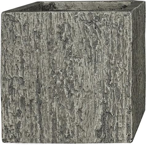 Pflanzwerk Pflanzk Bel Fiberglas Cube Wood Grau X X Cm Xxl