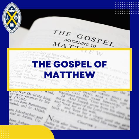 Gospel of Matthew - St Andrew's Theological College