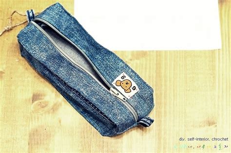 Diy Denim Pencil Case ~ Diy Tutorial Ideas