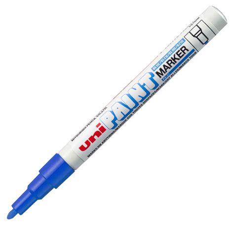 Pincel Marcador Permanente Paint Marker Azul Px Uni Paint