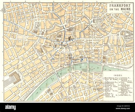 Vintage Map Of Frankfurt Hi Res Stock Photography And Images Alamy