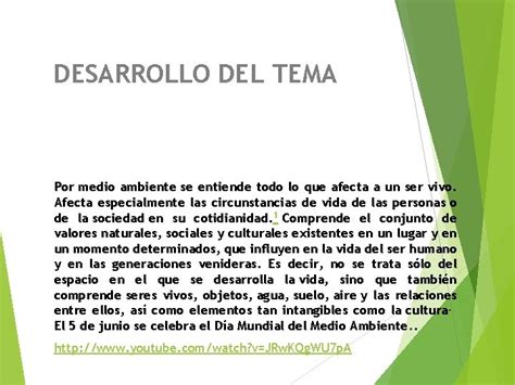 Medio Ambiente Contenido 1 2 Objetivos Desarrollo Del