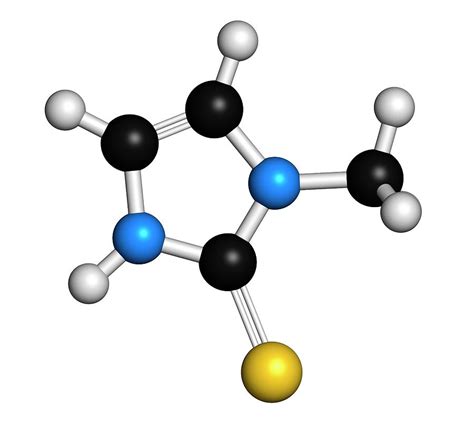 Methimazole Hyperthyroidism Drug Molecule Photograph By Molekuul Fine