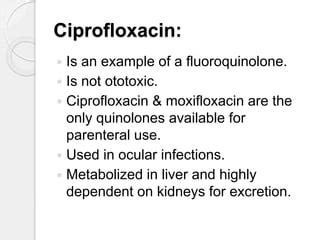 Ciprofloxacin Antibiotic | PPT | Free Download