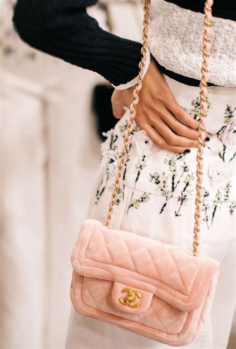 Chanel Mini Flap Bag In Pastel Pink Velvet Now In Singapore