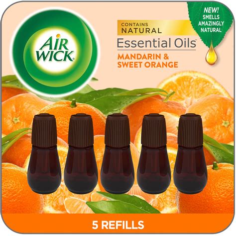 Air Wick Essential Mist Refill, 5 ct, Mandarin & Sweet Orange
