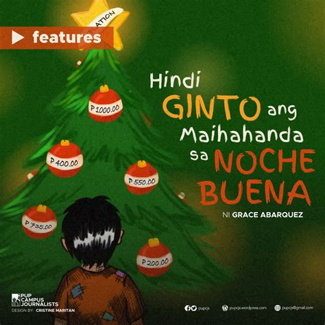 Hindi Ginto Ang Maihahanda Sa Noche Buena Pup Campus Journalists