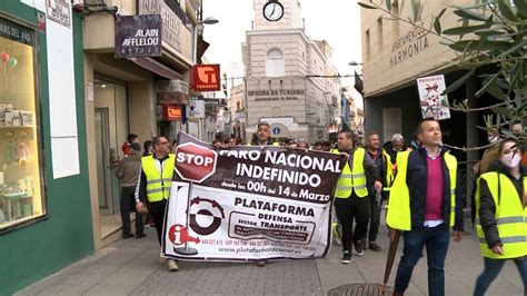 Transportistas extremeños se manifiestan en Mérida YouTube