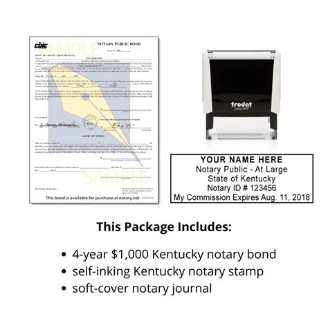 Kentucky Notary Supplies Package Notary Net