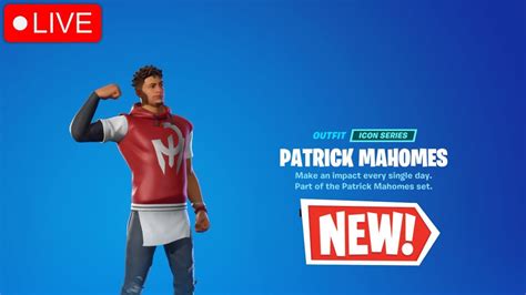 The NEW ICON SKIN Is HERE PATRICK MAHOMES Fortnite Season 3 Live