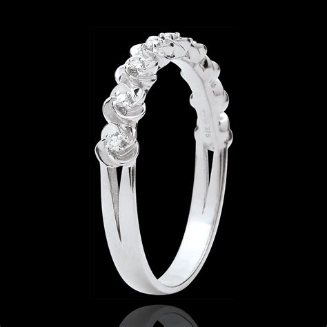 Bague Eclosion Couronne De Roses Petit Mod Le Or Blanc Carats