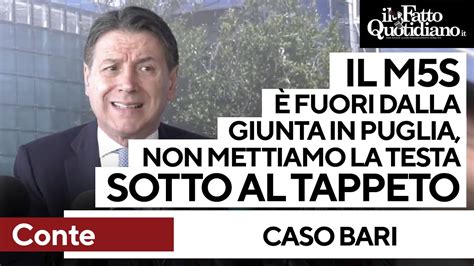 L Annuncio Di Conte Il M5S Fuori Dalla Giunta Della Regione Puglia