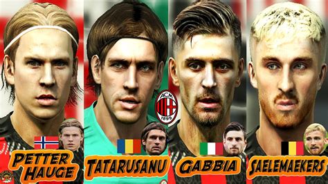 AC MILAN FACEPACK VOL 1 PES2013 BY ZORRAZFACES YouTube