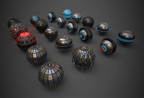 ArtStation - Sci-Fi Sphere Collection Metal One | Resources