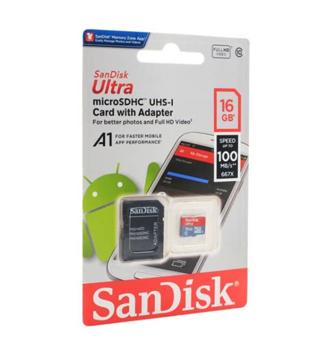 Memorijska Kartica Sandisk Sdhc 16gb Ultra Micro 100mbs Class 10